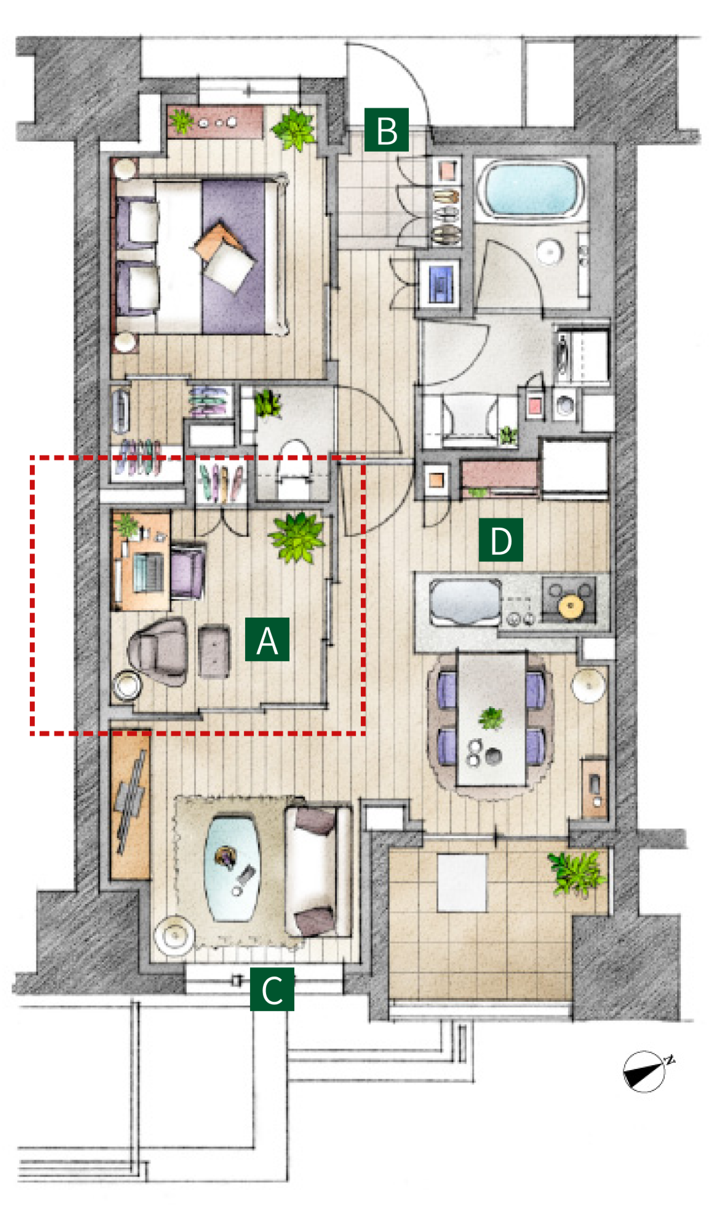 イラスト間取り