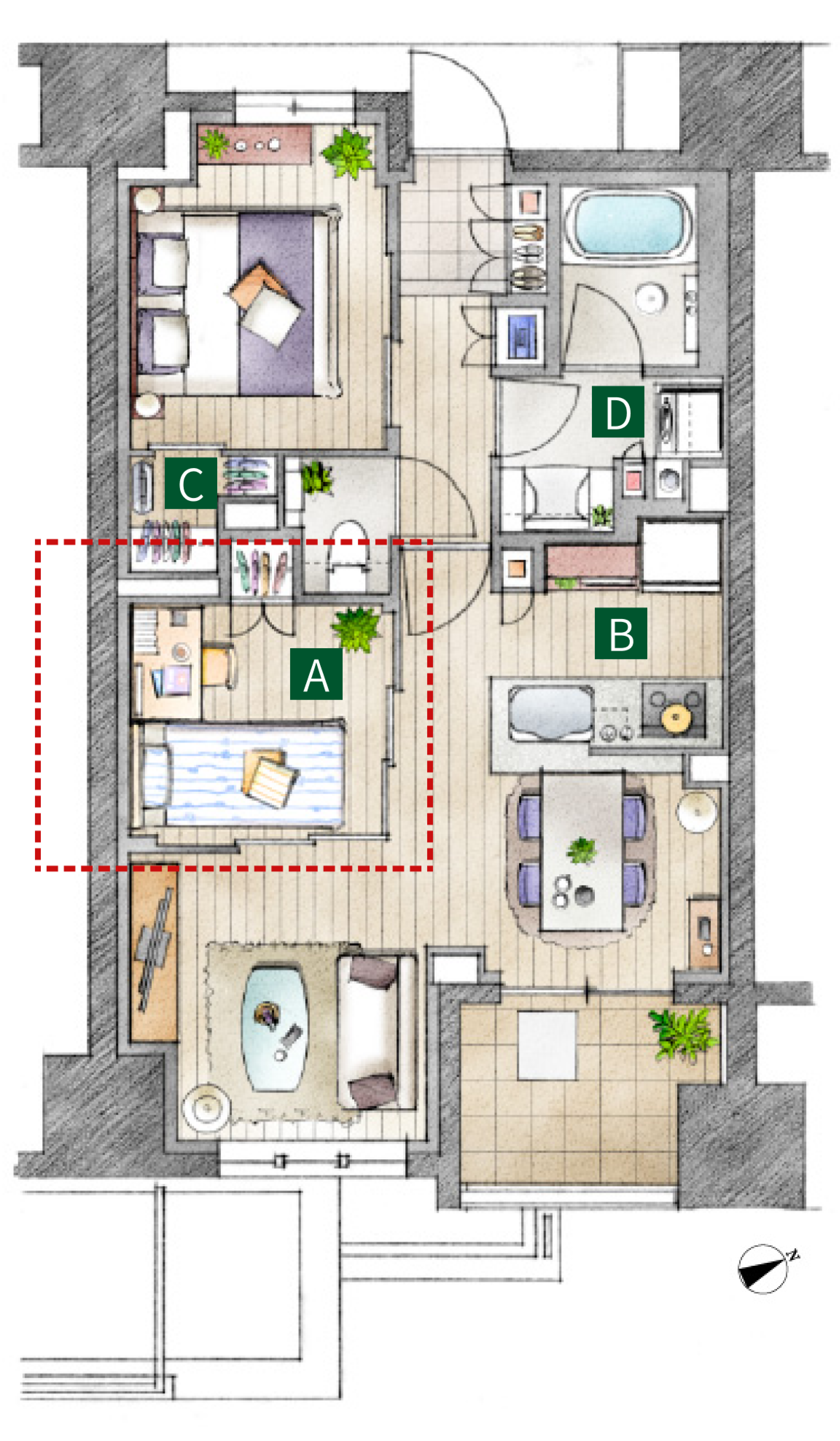 イラスト間取り